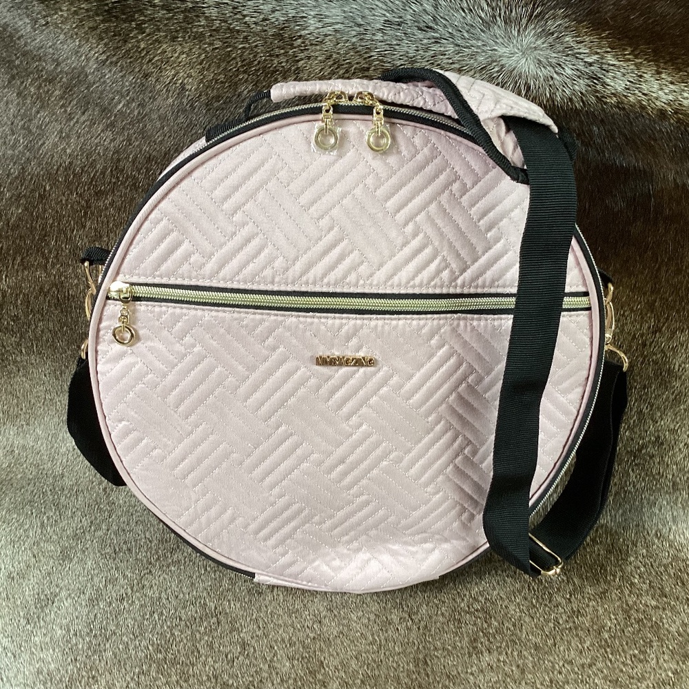 Mybagzing Round Full Zipper Crossbody/Cosmetic Handbag